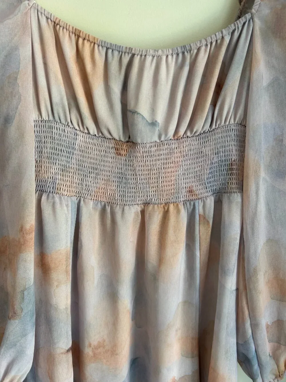 Aritzia‎ Wilfred Bella Slit Dress Small Watercolor Midi Romantic Cottagecore